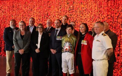 Williams joined Premier Jacinta Allan and Veterans at the Shrine of Remembrance