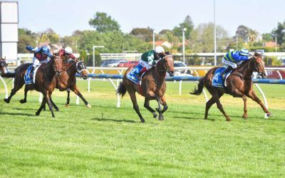 Kimochi wins the Sir Rupert Clarke Stakes