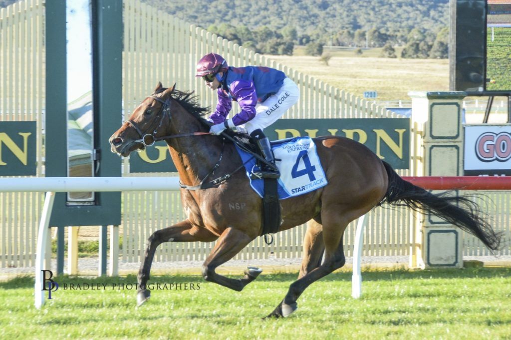 It was a day to remember for our stable apprentice Dale Cole, who rode his first and second career winners in a milestone double at Goulburn- capped by a dominant on-pace victory aboard the stable’s promising 3YO Chemtrail.