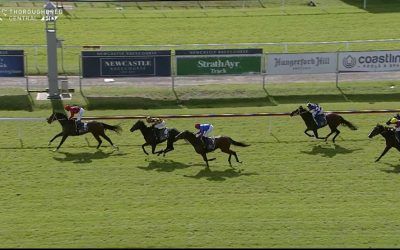 Obscene Runs a tidy third under Digger at Newcastle