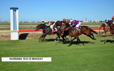 HUSSANA WINS CLASS 6 MACKAY 1300m